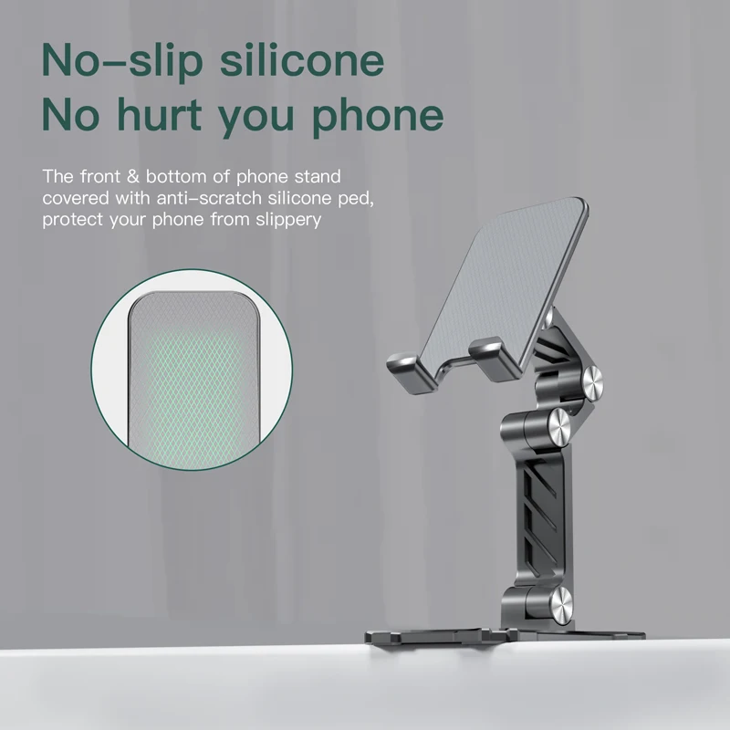 Metal Desk Phone Holder For iPhone iPad Xiaomi Adjustable Desktop Foldable Tablet Cell Stand Universal New |