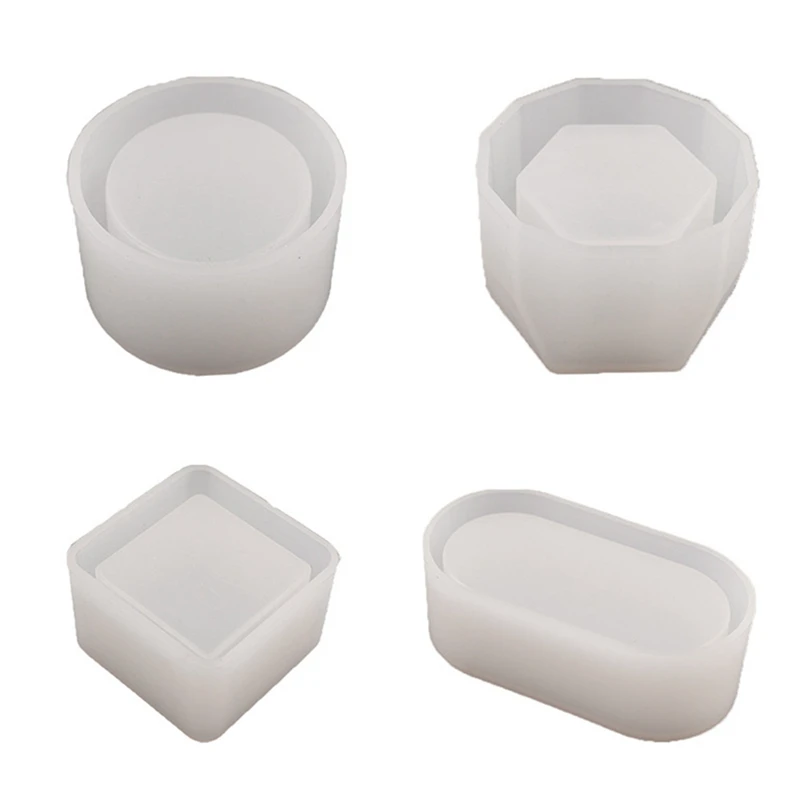 

4 шт., прозрачная квадратная форма для хранения ювелирных изделий «сделай сам»