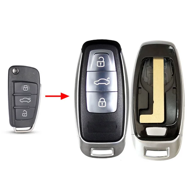 

Обновленный модифицированный умный дистанционный ключ KEYECU с 3 кнопками, оболочка для Audi A1, A3, A4, A6, A8, Q2, Q3, Q5, Q7, R3, RS3, RS5, S1, TT