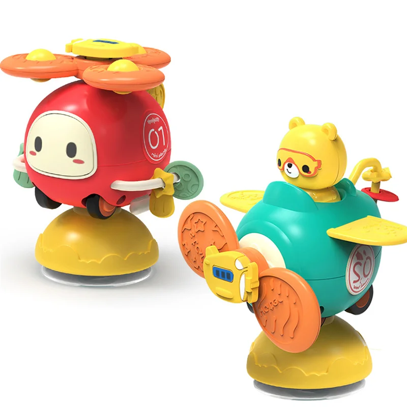 

3 In 1 Montessori Detachable Suction Cup Spinner Baby Toys 6 12 Months Development Baby Games Toys for Babies 1 2 3 Years