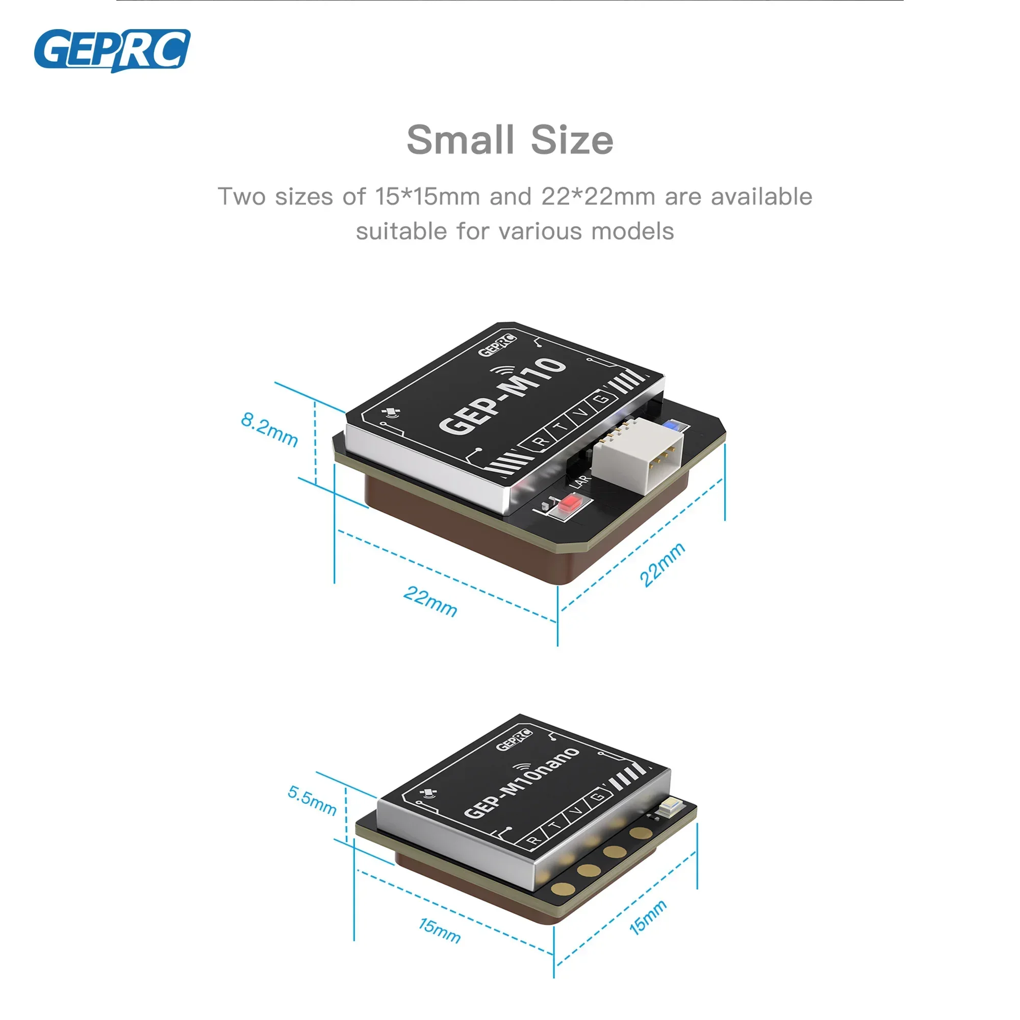 Фото GEPRC GEP-M10 Series GPS-модуль со встроенным флеш-чипом, магнитометром QMC5883L, барометром DPS310 и прецизионным конденсатором Farad №5