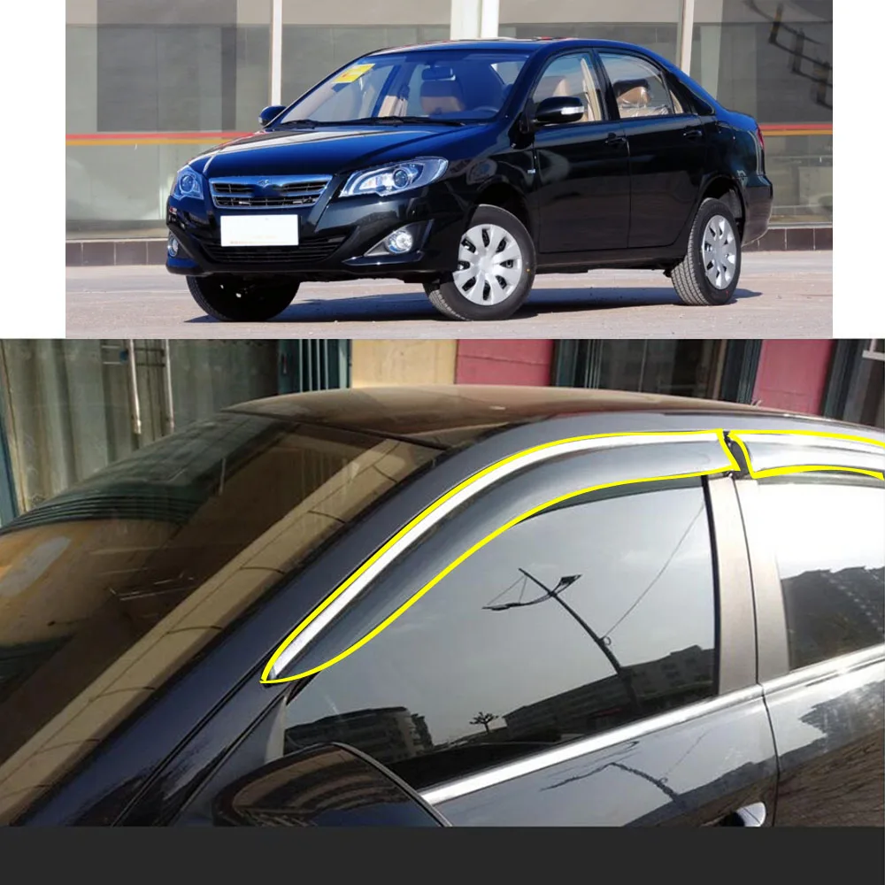 

Стикер для кузова автомобиля, пластиковое оконное стекло, ветрозащитный козырек, защита от дождя/солнца, запчасти для вентиляционных отверстий для TOYOTA COROLLA EX 2001-2010 2011-2013