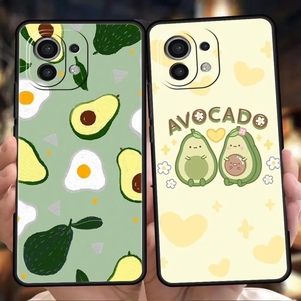 

Avocado Phone Case for Xiaomi Poco F3 X3 X4 GT NFC M3 M4 Mi 9T 11 Ultra 11X 11i Note 10T Pro Lite 5G Silicone Cover Fundas Coque