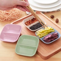 1pc creative home colored plate dessert plate flavored dish japanese tableware plastic tray
