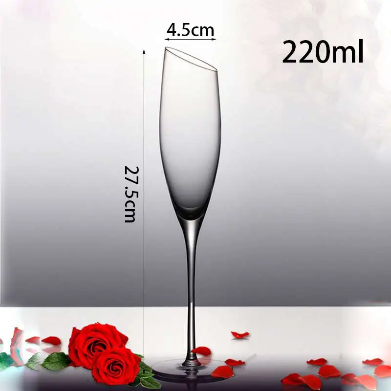 2 шт./компл. бессвинцовый Хрустальный конический стеклянный стакан бокал для