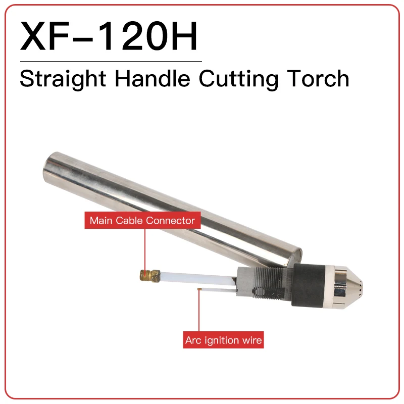 Фото Плазменная резательная головка XUANFENG XF120H, 120А, AC220V, прямого типа, с электрическим поджигом, гарантия 3 месяца, для LGK-120/CUT-100 №4