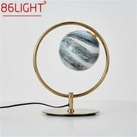 86light postmodern table lamp fashion creative led planet desk light for home bedroom living room bedside decor