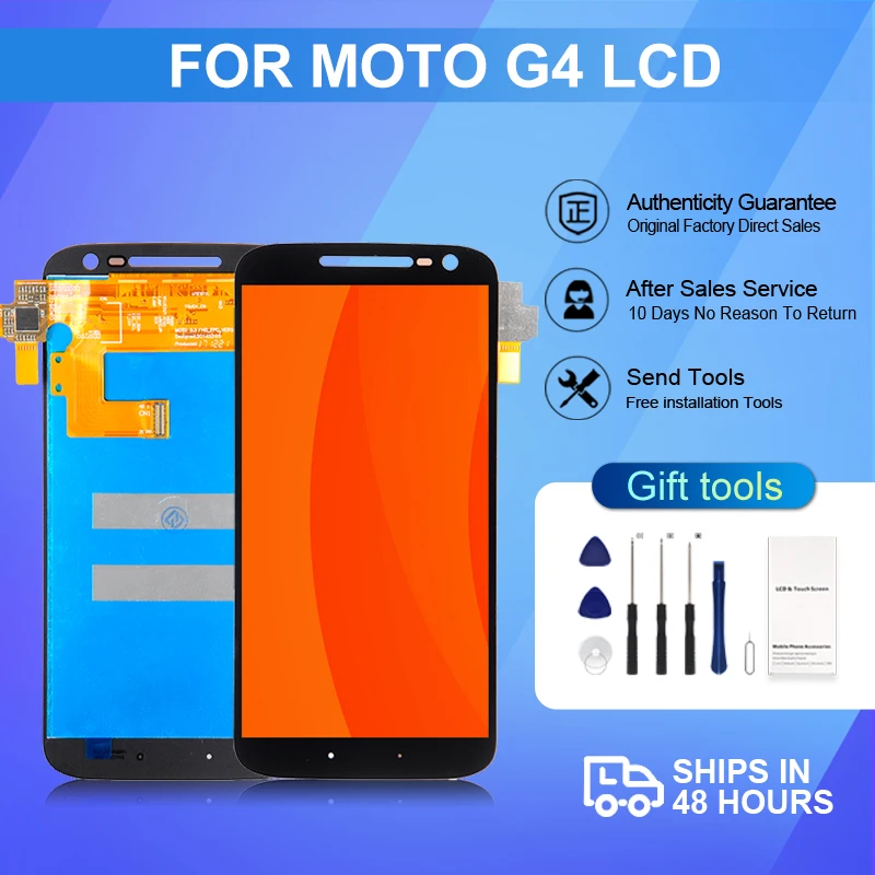 ЖК-дисплей 5,5 дюйма XT1621 для Moto G4, сенсорный экран с дигитайзером XT1622, XT1625, XT1620 в сборе с рамкой, бесплатная доставка