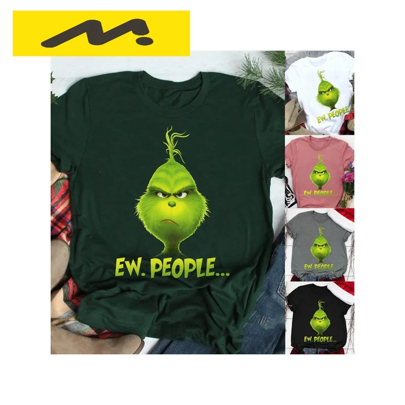 

Fashion Short Sleeve Printed Funny Christmas T-shirt Harajuku Graphic Oversized T Shirt Aesthetic Clothes Summer Plus Size