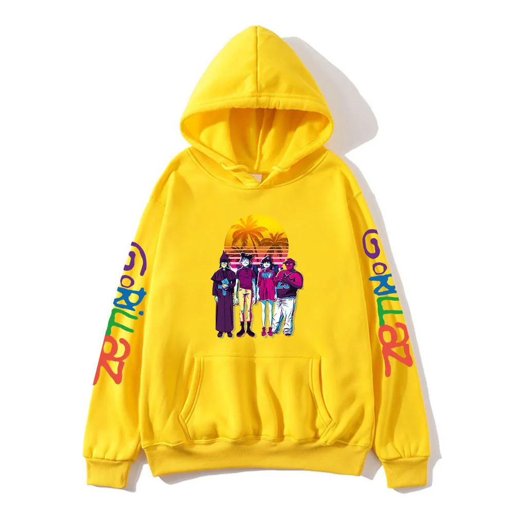Gorillaz Sweatshirts for Kids Music Band Graphic Hoodies Girls Fashion Clothing Y2k Clothes Streetwear Sudadera Baby Boys Tops