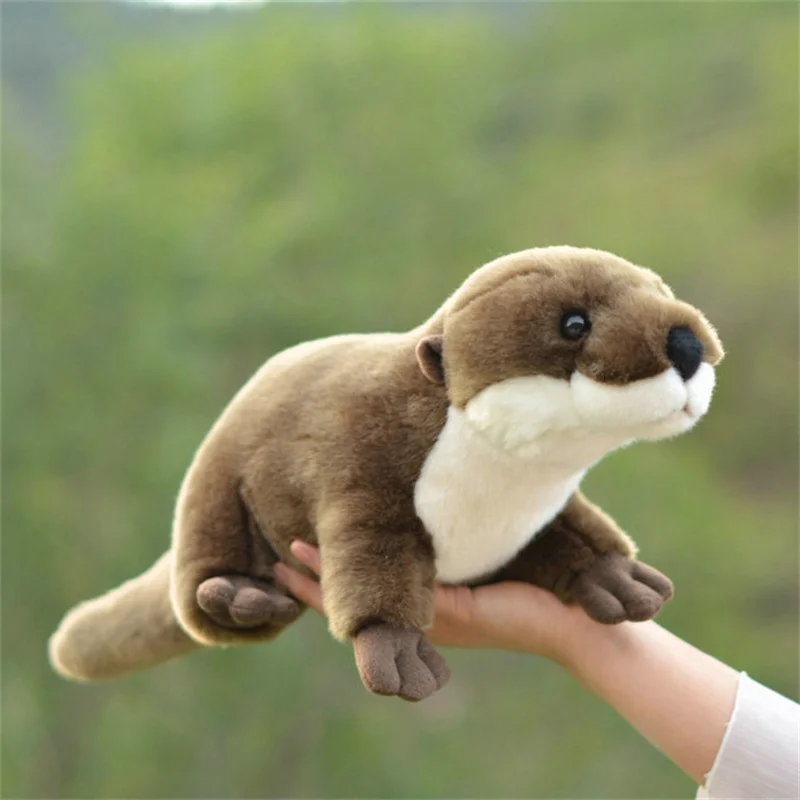 46cm Simulation Otter Plush Toy Lifelike Stuffed Animal Plus