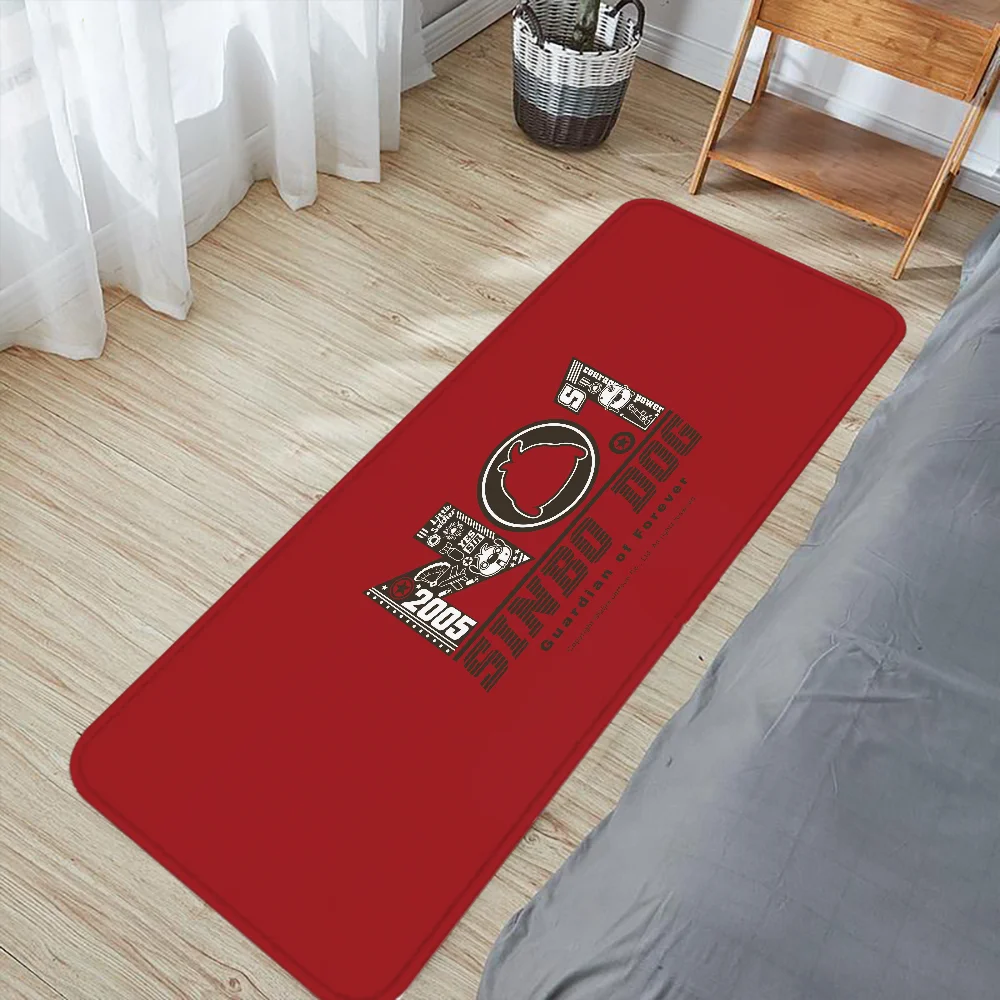 Замшевый ковер S-Simba для спальни современный полосатый дизайн противоскользящий