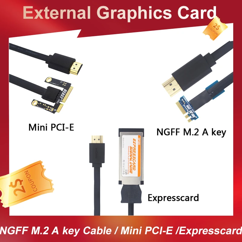 EXP GDC Beast HDMI-совместим с NGFF M.2 A key Cable / Mini PCI-E /Expresscard Cable для видеокарты, внешней графики для ноутбука
