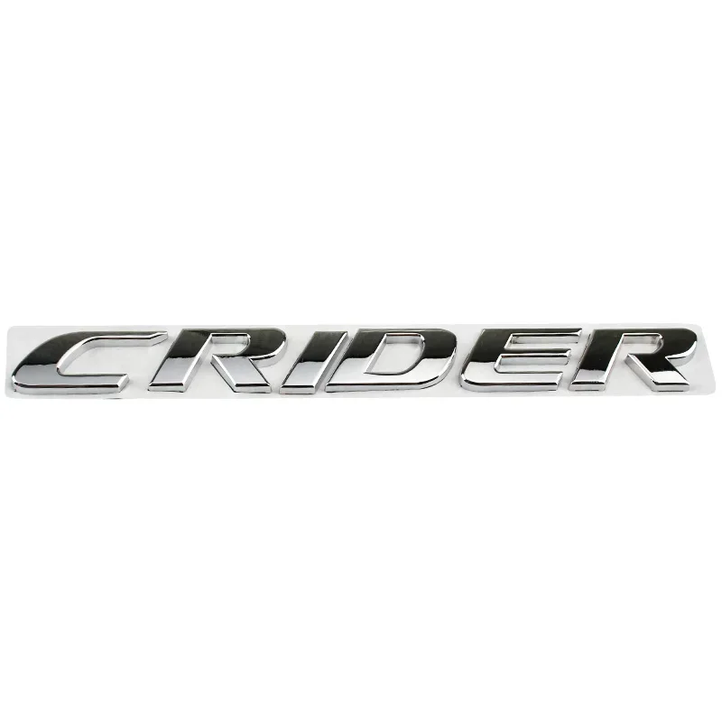

Для Honda CRIDER логотип 2023 2024 2011 задний багажник эмблема наклейки аксессуары 20 см металлические 3D наклейки на автомобиль боковое крыло значок Стайлинг