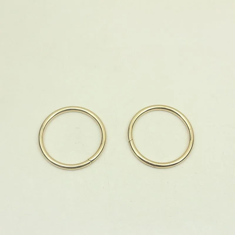 30Pcs Unwelded O Ring Metal Round Circle 38mm for Clothing Handbag Decoration Button Hardware Leather Crafts Accessories