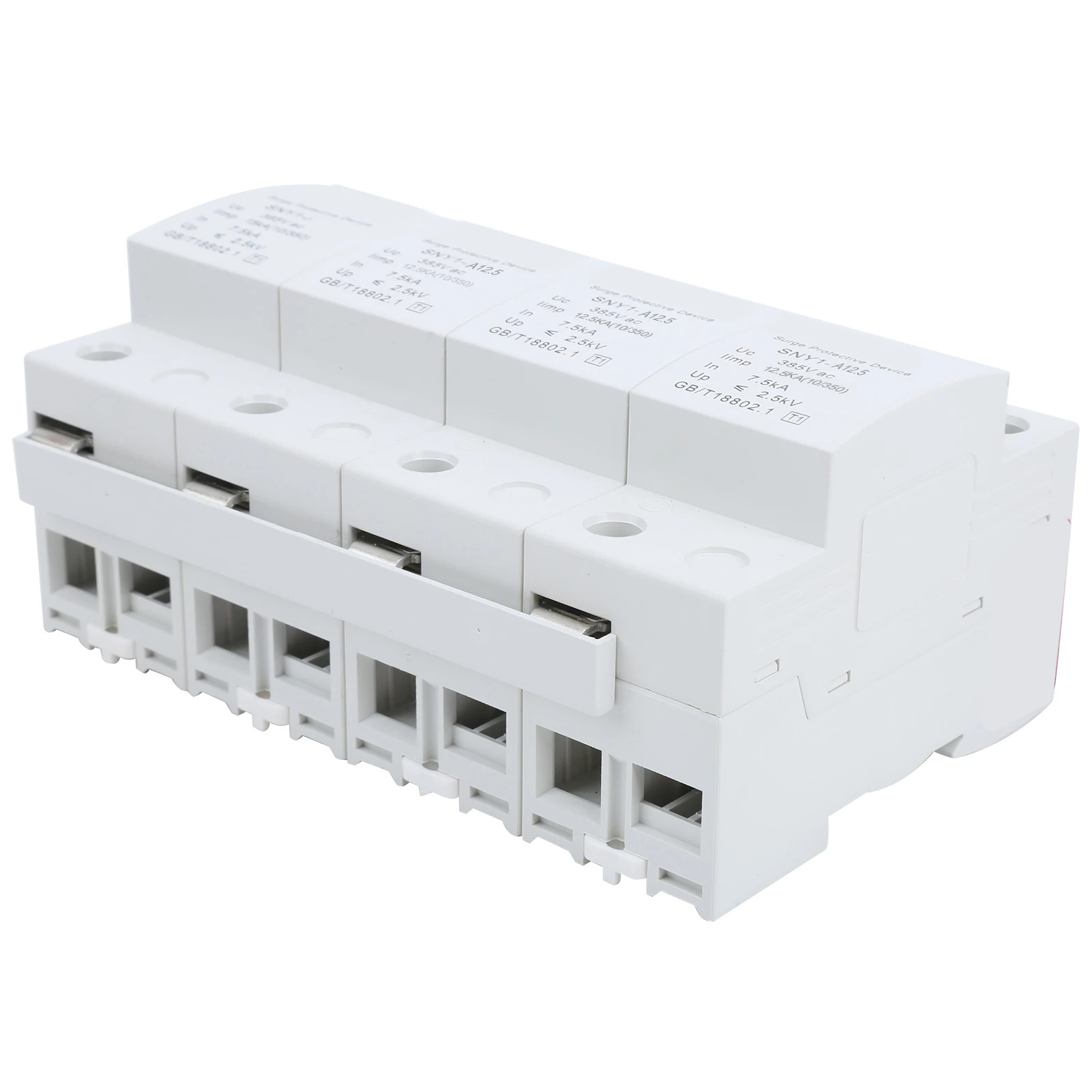 4P Сетевой фильтр разрядник AntiThunder защиты выключатель бытовой 385VAC(12.5KA)