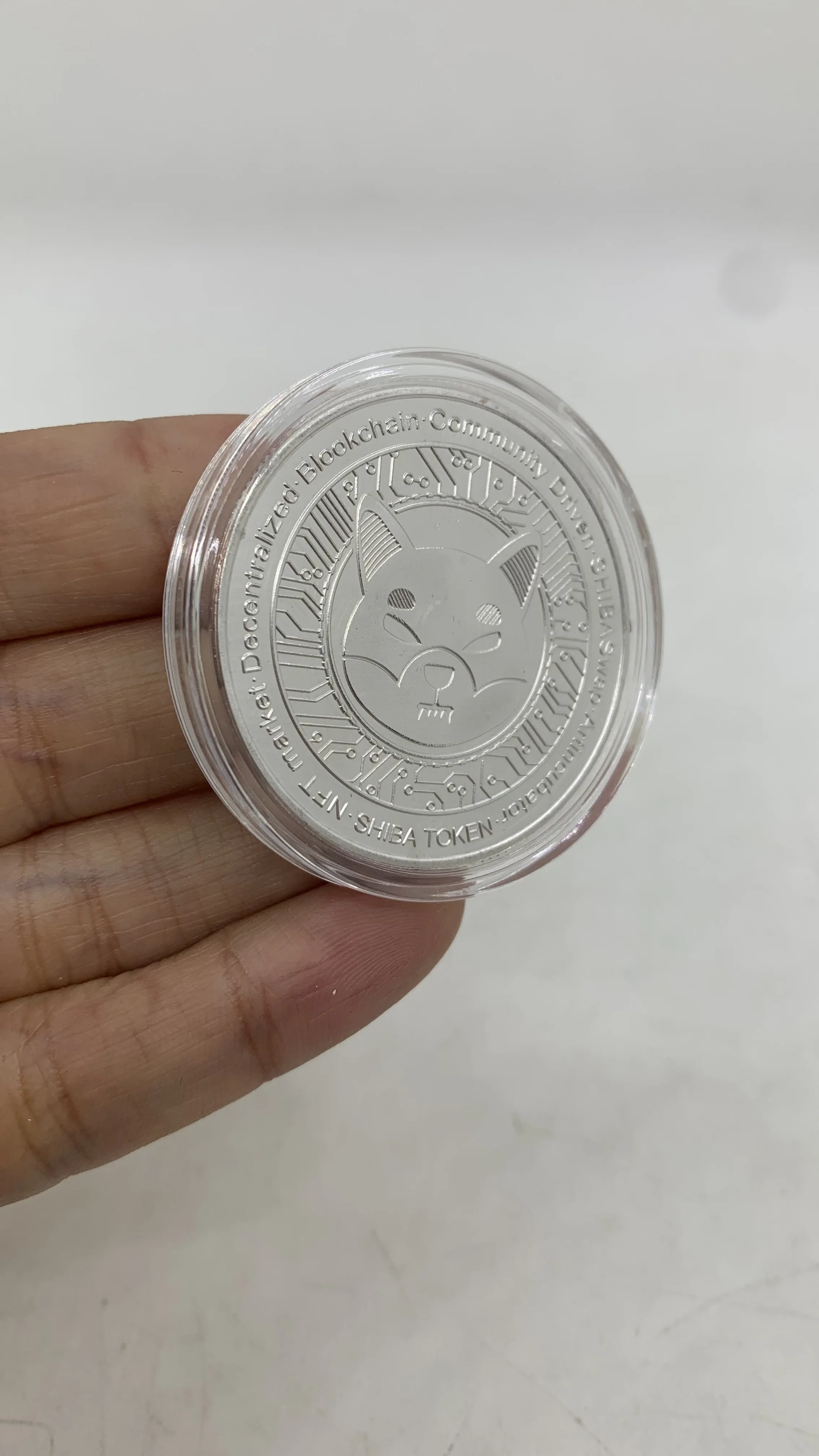 D20 Dogecoin Killer Shiba Inu Coin (SHIB) криптовалютический металл золотой или серебряный