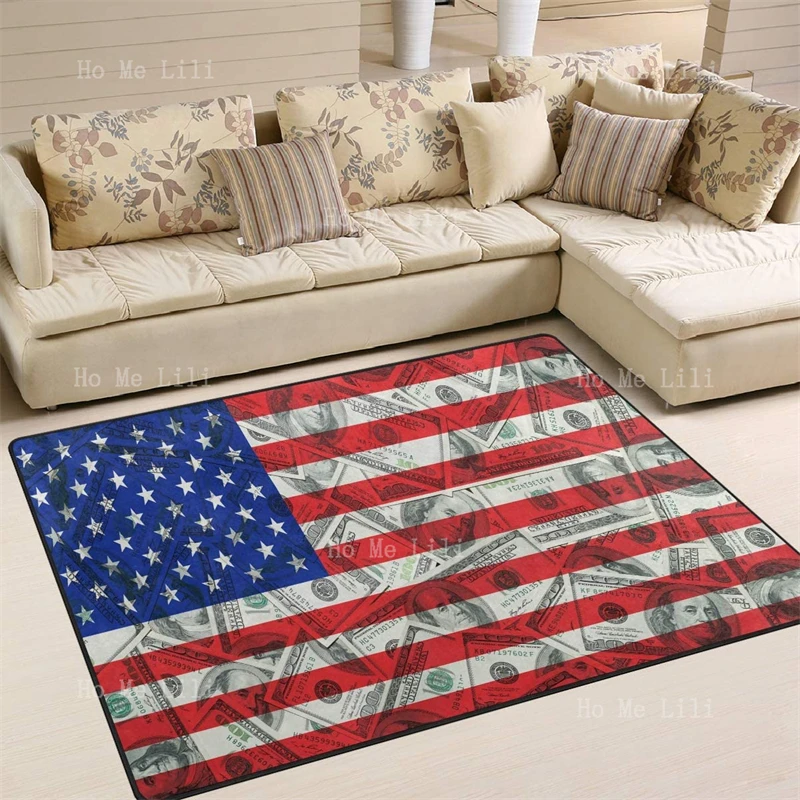 

Техасская Звезда винтажный американский флаг доллар деньги фланелевые напольные коврики современный ковер для дома гостиной столовой игр...