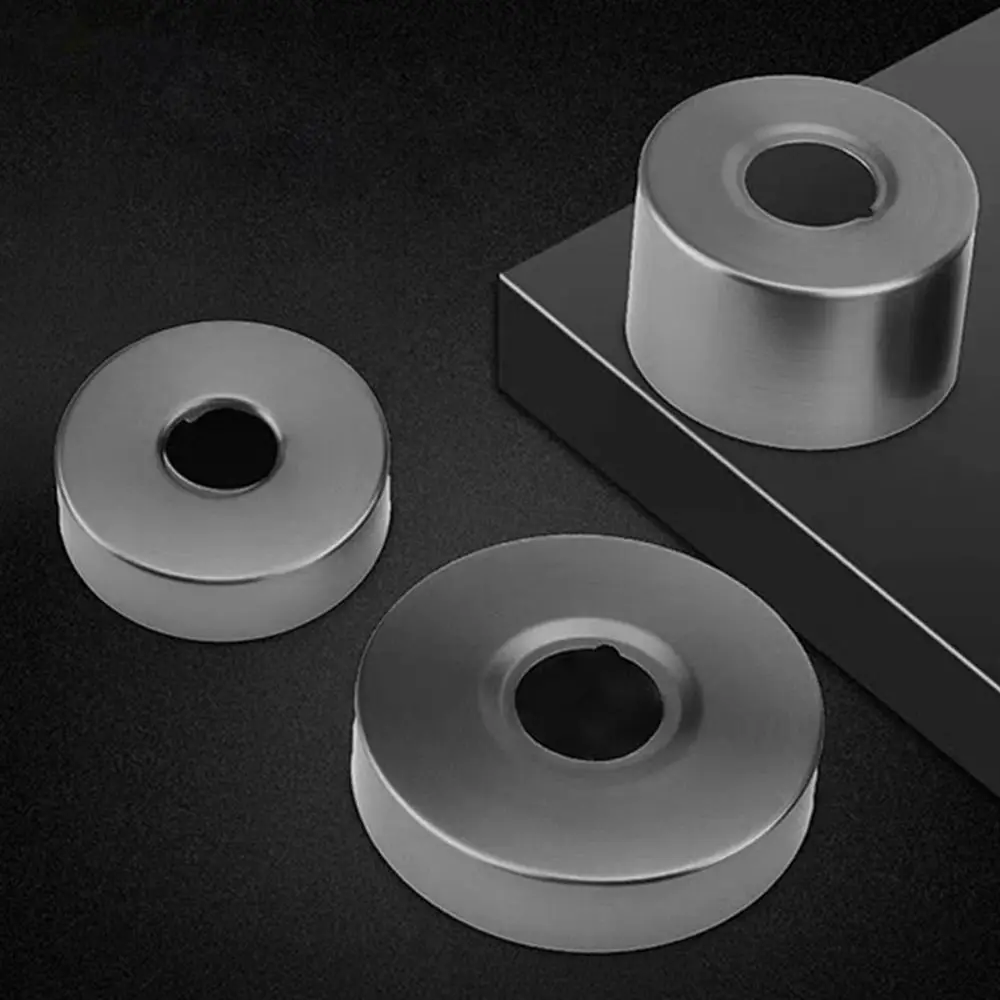 

Stainless Steel Shower Faucet Cover Useful Round Grey Pipe Wall Covers Flange Cover Kitchen