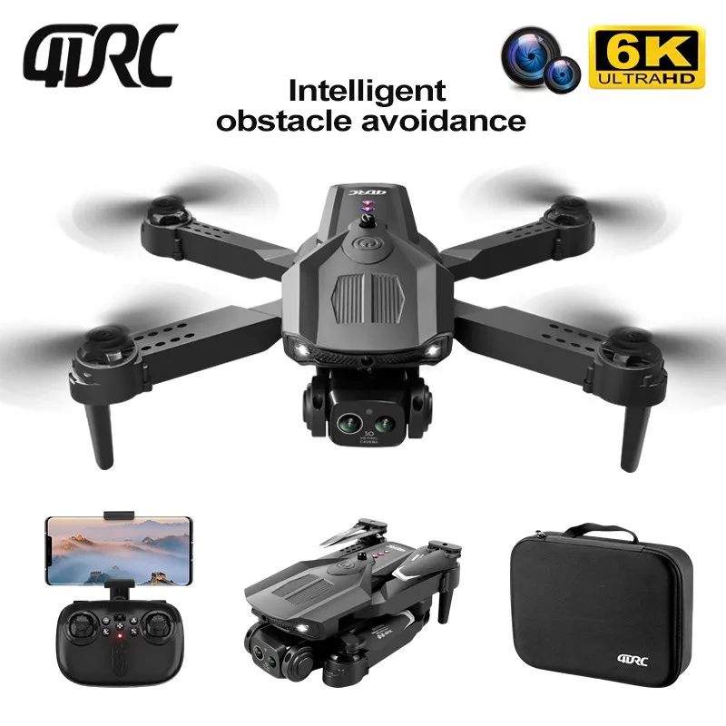 

4DRC V32 Drone 6K With HD 4K Dual Camera Wifi FPV 360° Obstacle Avoidance Optical Flow Hover Foldable Quadcopter Drones Gift Toy