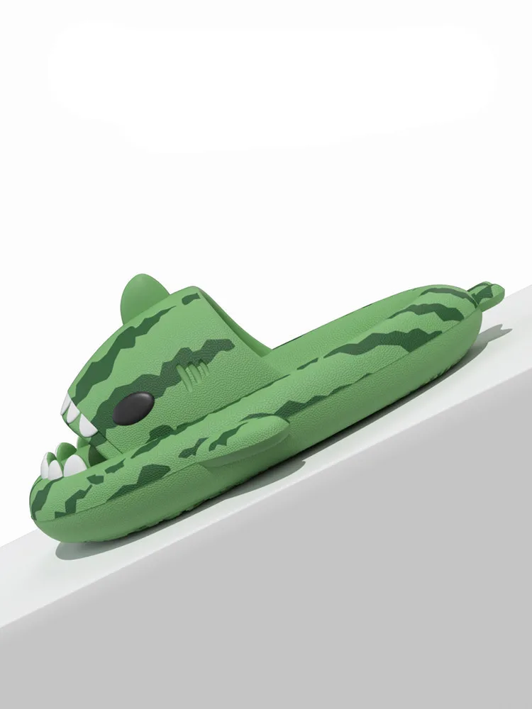 Shark Slipper Couple Slippers For Men And Women Summer Indoor 4cm Thick Soft Sole Antibacterial Sandals Beach Slipper