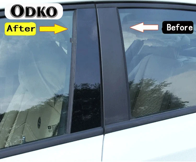 6 шт. декоративные наклейки на стойки автомобиля Dodge Journey 2009 2010 2011-2020