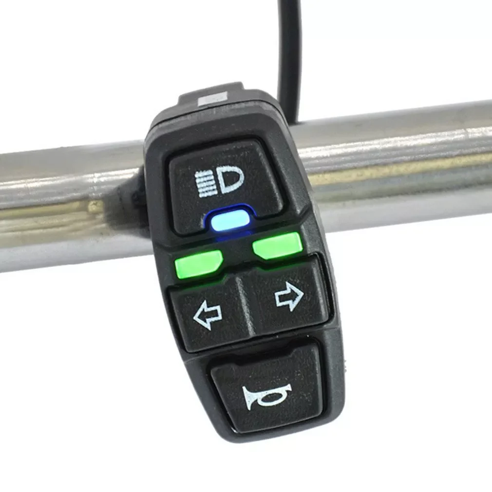 

Light Switch Ebike Electric Bike Scooter Lamp Horn Switch For Motorcycle Button Control Turn Signal Light