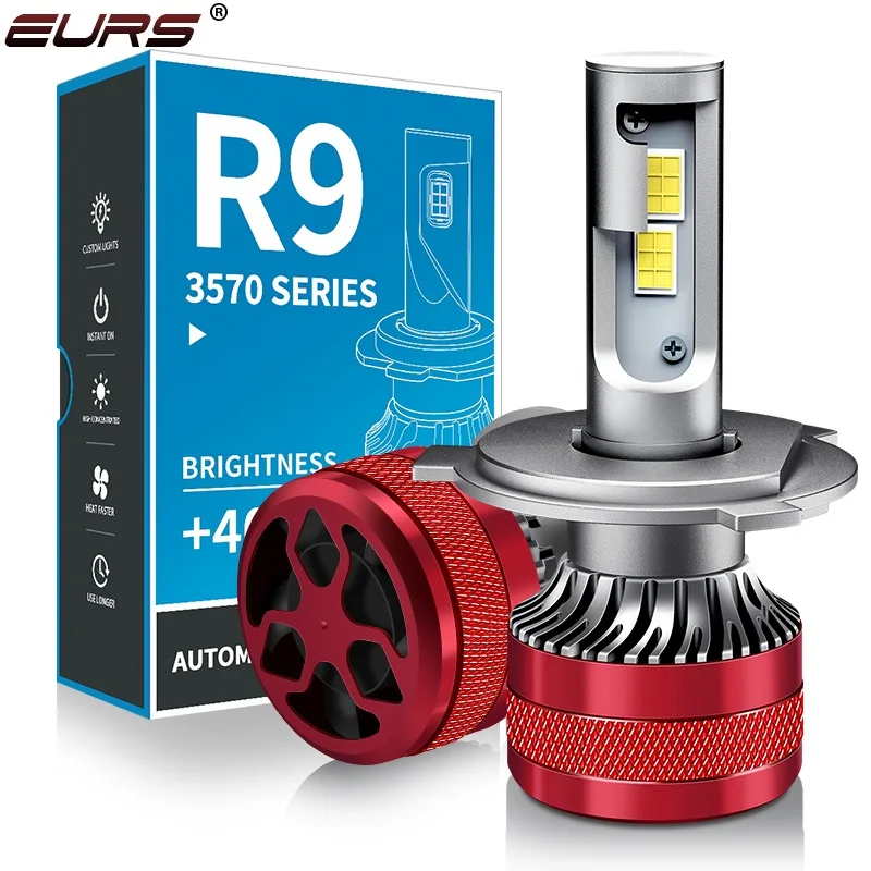 

EURS H4 LED Car LED Headlight H7 H1 H3 H8 H9 H11 HB3 HB4 9005 9006 9012 LED Bulbs Auto LED HeadLamp Turbo Fog Lights 6000K 12V
