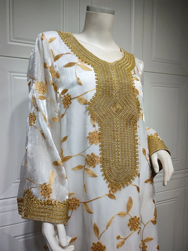 Turkey Muslim Dress Women Abaya Jalabiya Morocco Mesh Embroidery Party Dresses Long Kaftan Femme Musulmane Jilbab Hijab Vestidos