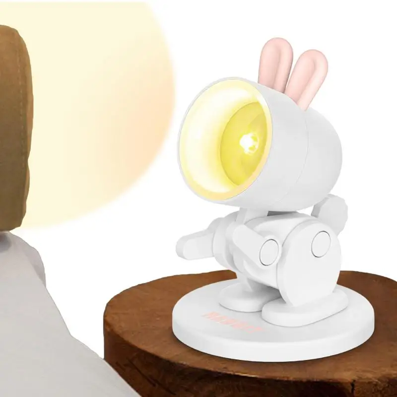

Mini LED Desk Lamp Cute Desk Lamp Rabbit Shape Rabbit Shape Reading Table Night Lamp With Magnetic Base Innovative Design Gift