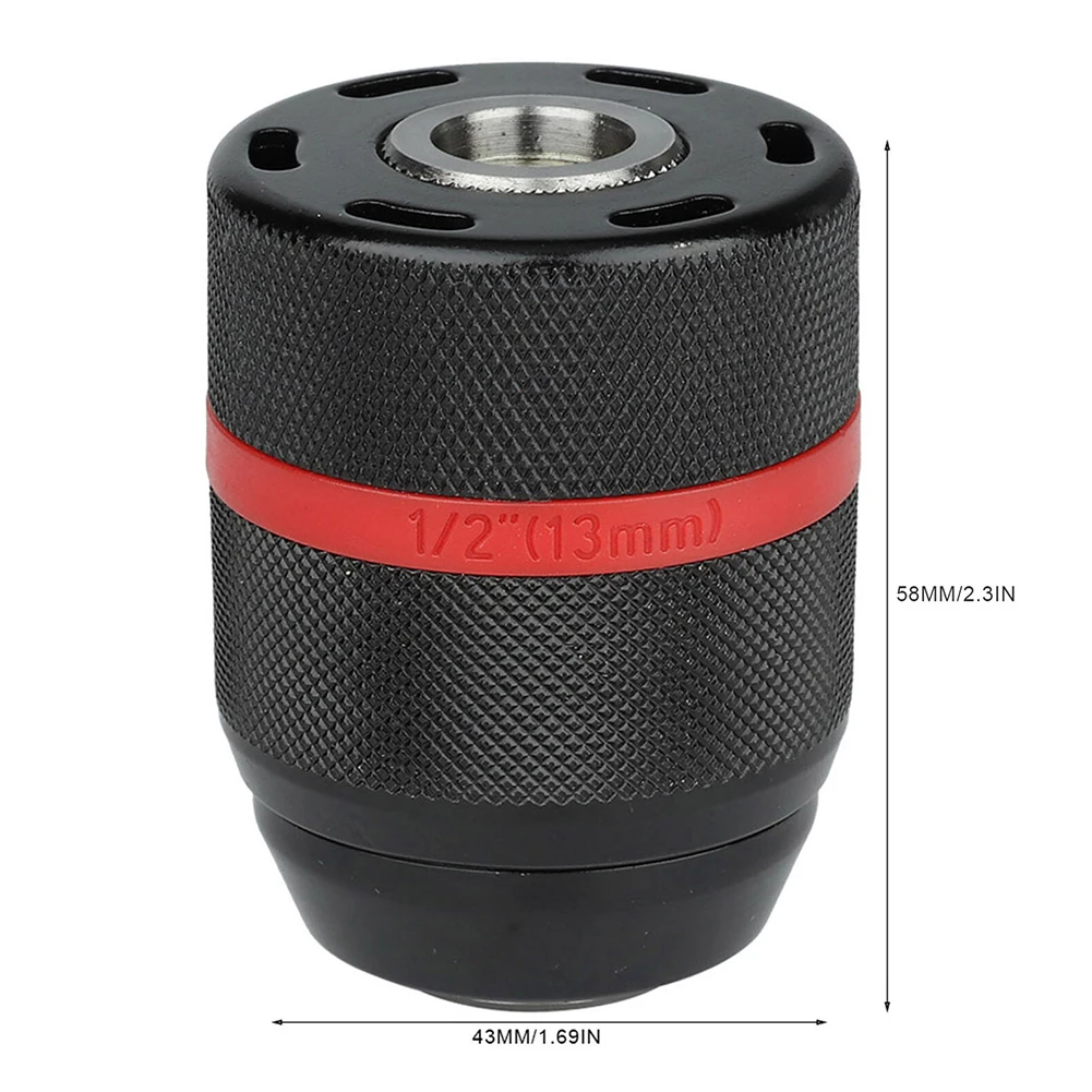

Keyless Hand Drill Chuck 1/2-20UNF Mount 2-13mm Clamp Drill Chuck Multiple Purposes Hand Drill Chuck Home Hand Tool Parts