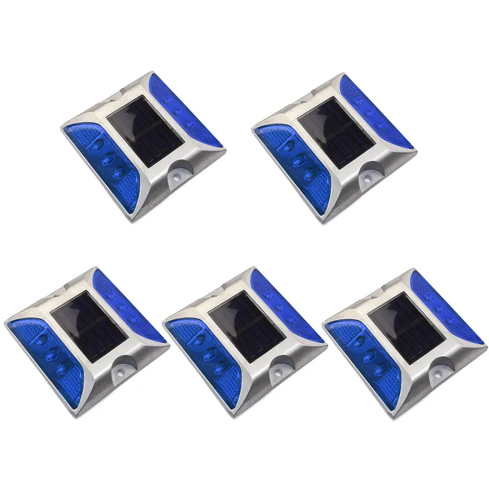 

Brick Solar Power Square Outdoor Garden Street Road Stud Light Warning Traffic Path Ground Steady Deck Pathway Lamp