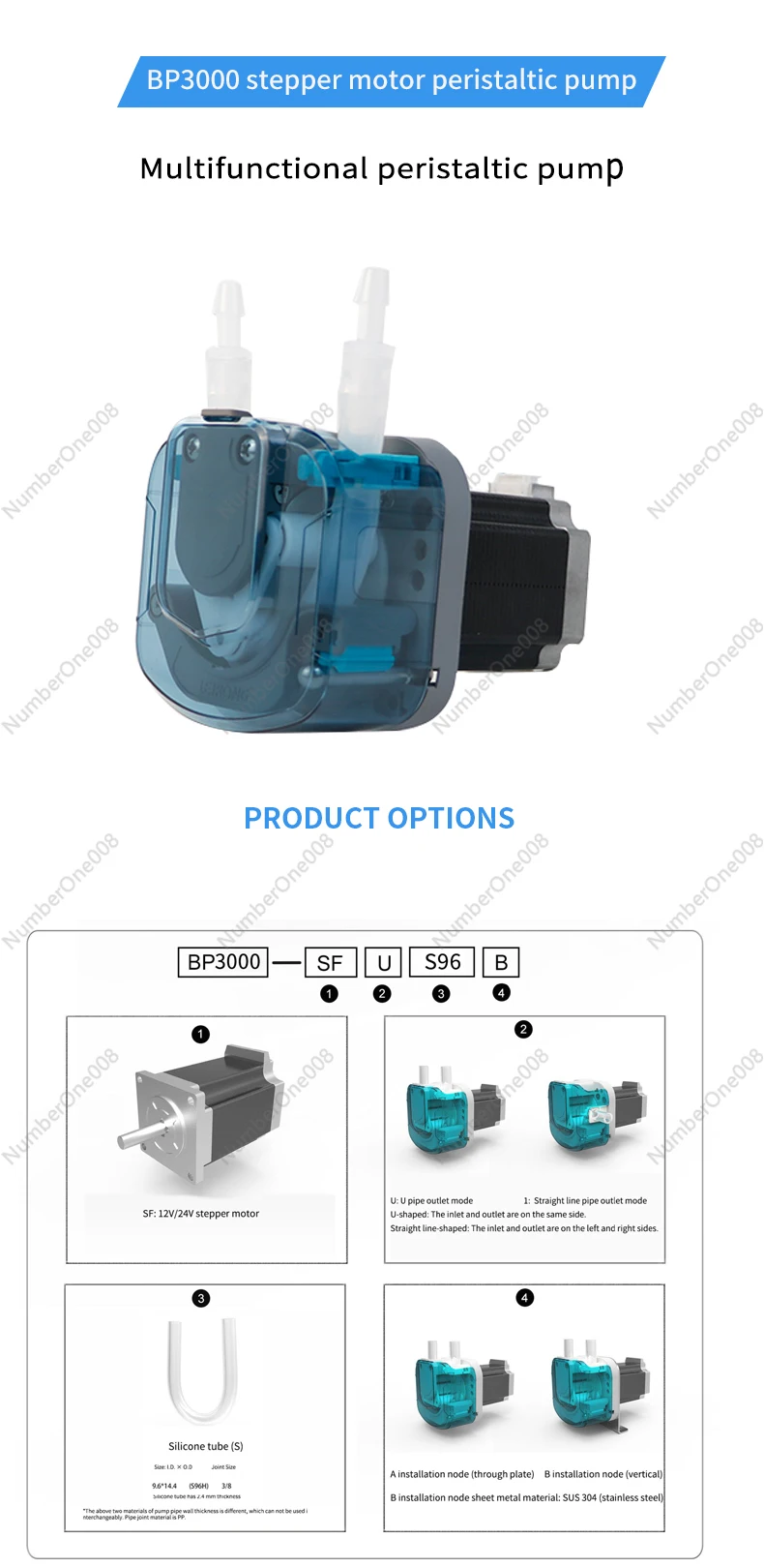 Leirong 24 в шаговый двигатель с высоким потоком регулируемая скорость дозирование