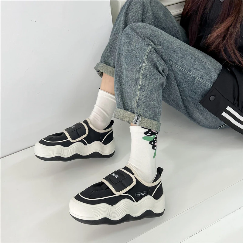 Spring New Women's Sneakers Casual Fashion Ladies Vulcanized Shoes Cute Platform Shoes Simple Classic Design Women's Shoes