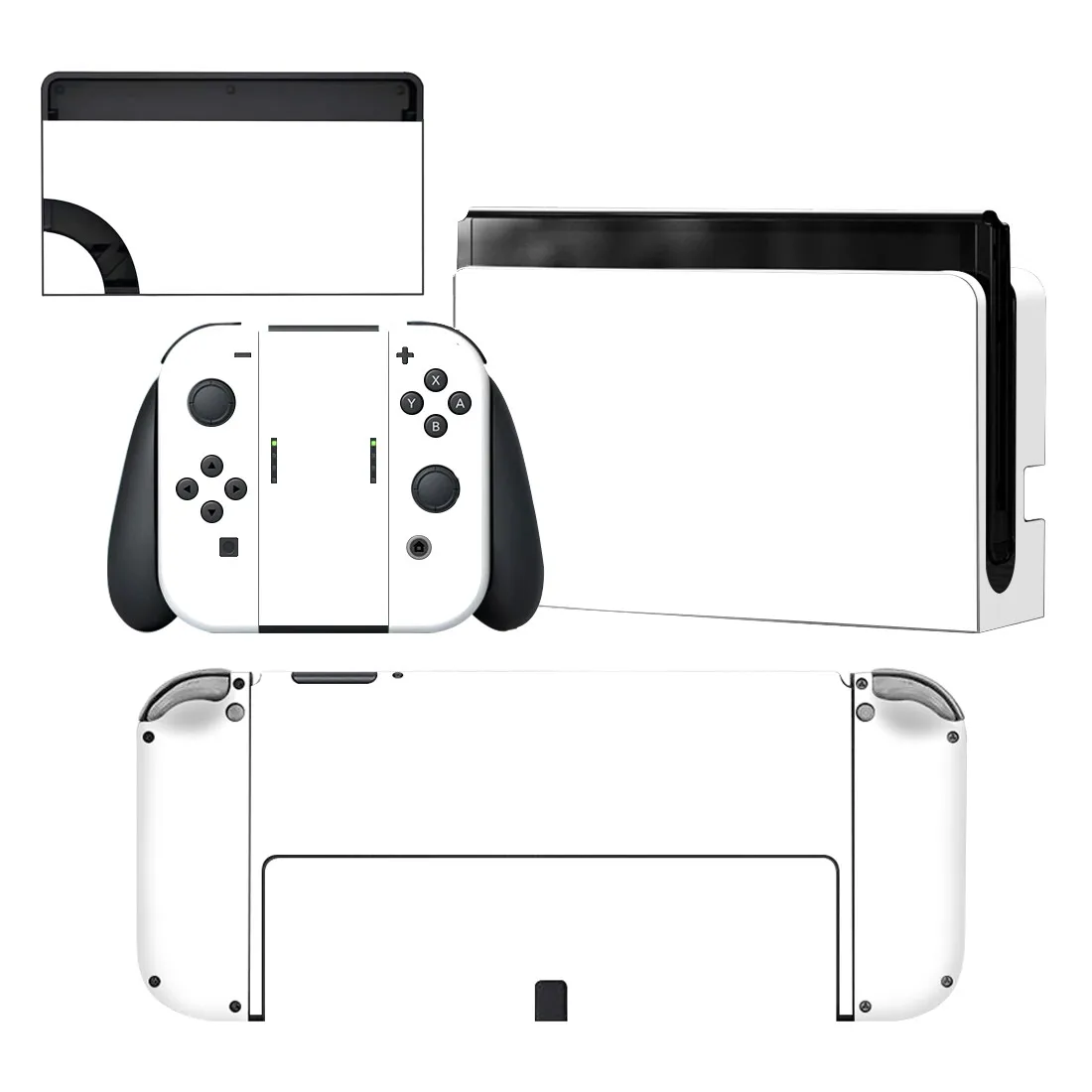 

Белая стильная виниловая наклейка, наклейка для Nintendo Switch OLED Защитная пленка для консоли, игровой аксессуар NintendoSwitch OLED