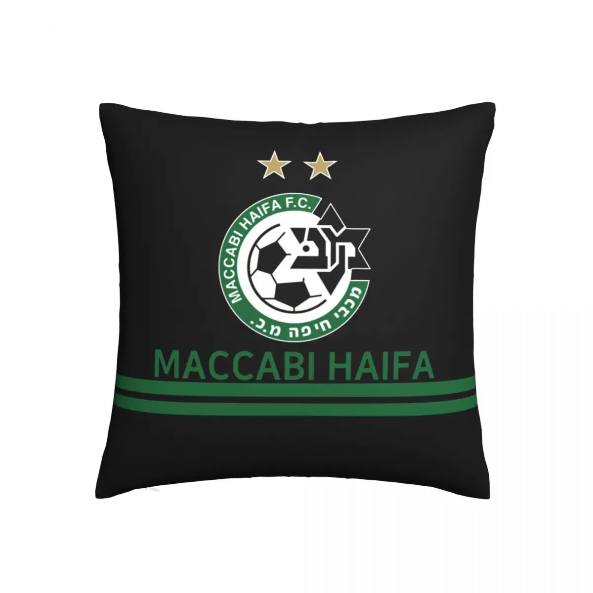 

Israel Maccabi Haifa FC Pillowcase Cover Decor Zipper Square Pillowcase Sofa Bedroom Car Home