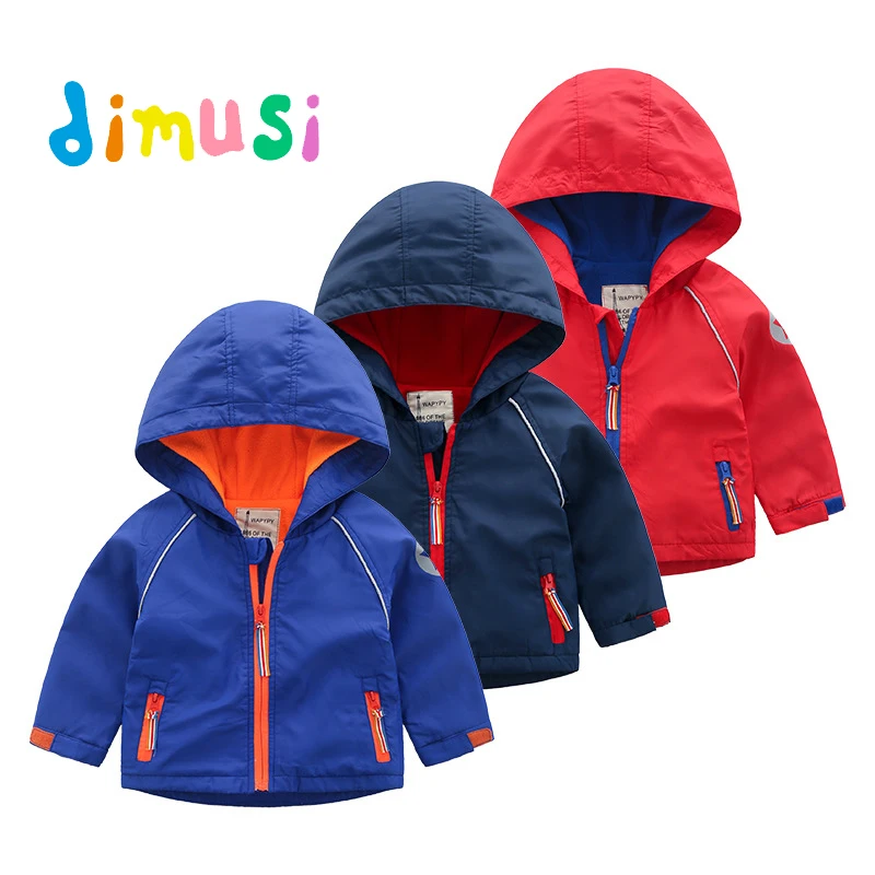 

Осеннее Детское пальто DIMUSI, детская куртка, верхняя одежда для мальчиков, ветровка, пальто, модная теплая куртка-бомбер с капюшоном для мале...