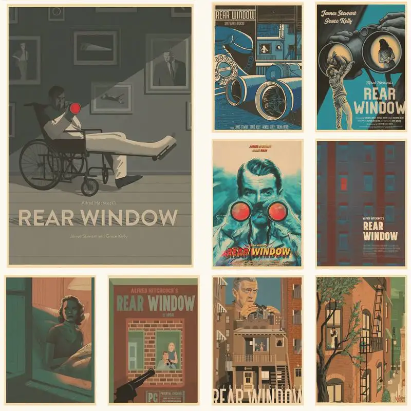 

Постер на заднее окно фильма, ретро постер, художественная Наклейка на стену для дома, бара, кафе, коллекционная картина, украшение обоев