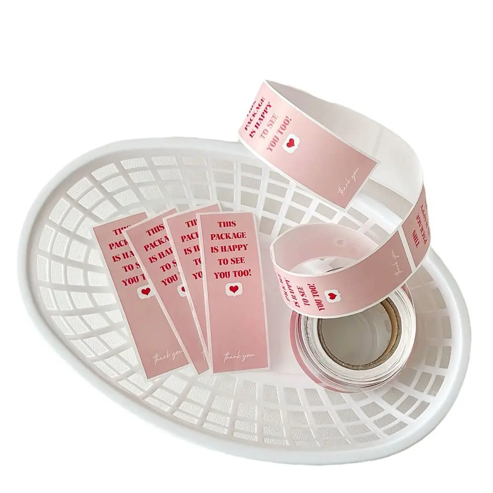 

Розовые стикеры для упаковки 100 шт