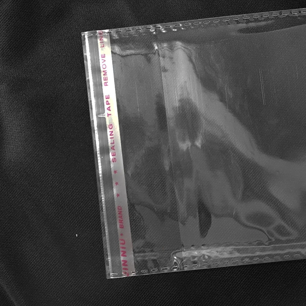 Прозрачные самоклеящиеся пакеты с отверстием для подвешивания AWEPK 12 5x62 см 100 шт