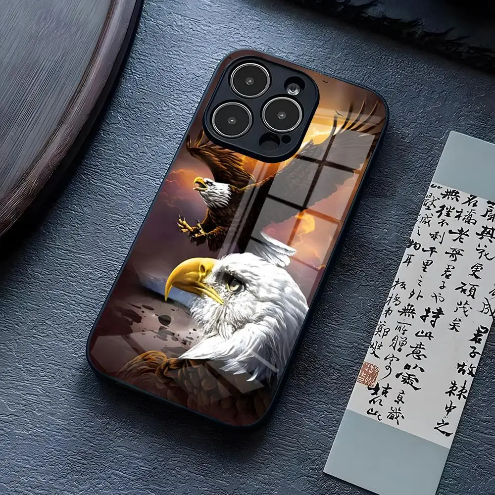 Чехол для телефона с американским флагом США и орлом IPhone 13 Pro Max 14 16 Plus 12 Mini 11 15 X XR XS 8