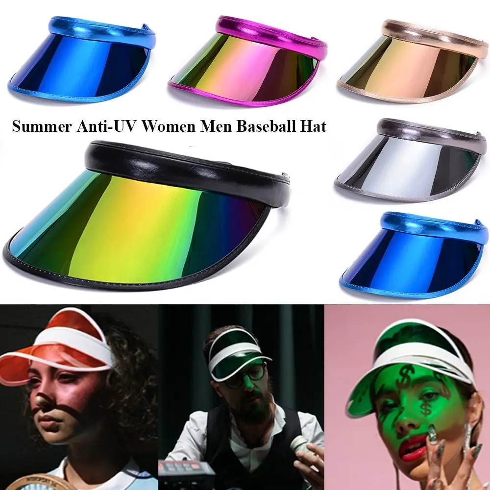 

Plastic Transparent Empty Top Sports Accessories Summer Baseball Hat Visor Caps Anti-UV Sunshade Hat Bicycle Sun Hat