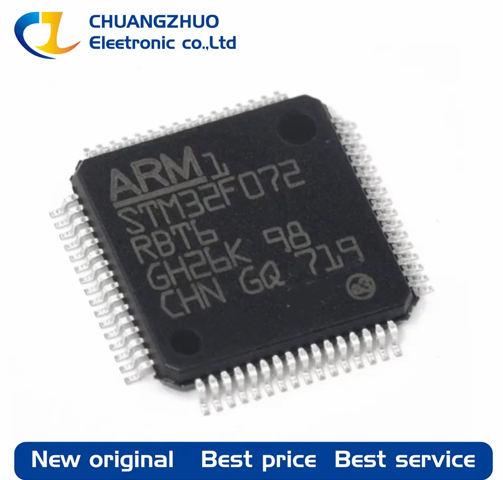 Новинка, оригинальный микроконтроллер STM32F072RBT6, КБ, ARM 16 Кб, 48 МГц, 51 флэш-память (10x10)