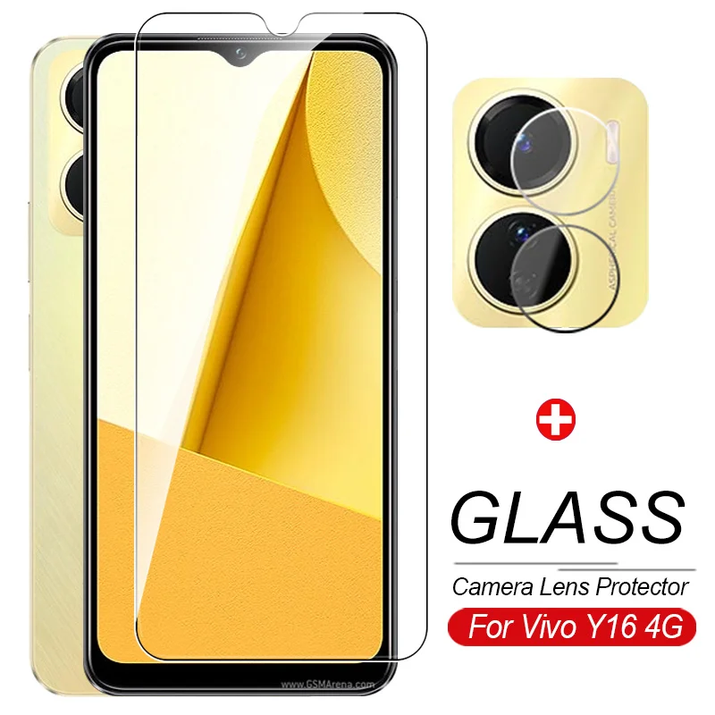 

camera lens screen protector protective glass for Vivo Y16 Y 16 16Y 4G 6.51" armor safety tempered glass clear film VivoY16 2022