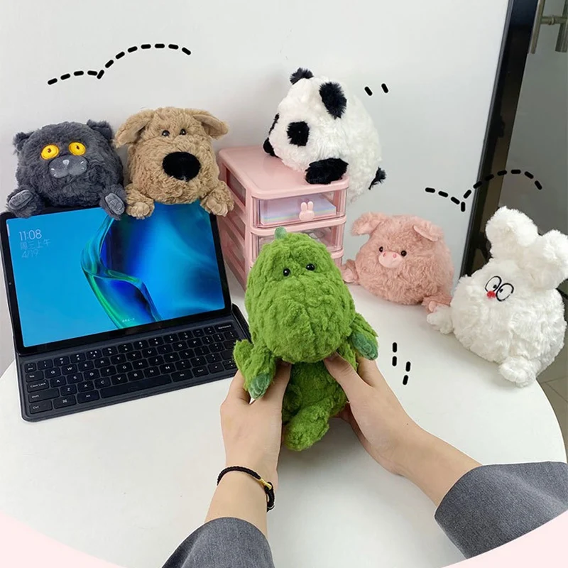 

Lovely Mini Panda Pig Bunny Dog Pendant Doll Anime Soft Stuffed Animals Fluffy Dino Baby Appease Hug Plush Toys Girls Xmas Gifts