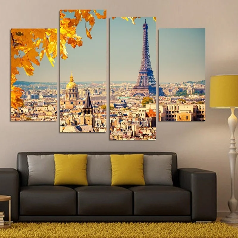 

Nordic Poster Am Paris Eiffel Tower Decor Wall Art Painting For Living Room With Frame Picture Print Decor Home Hanging Artwork