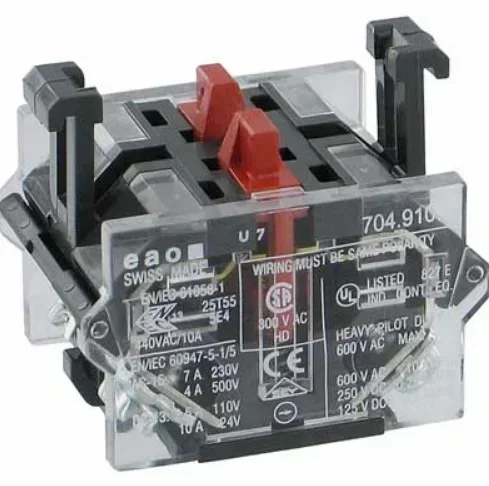 704.910.2 Импортированный кнопочный переключатель EAO 704.910.4 Контактный модуль 704.910.5