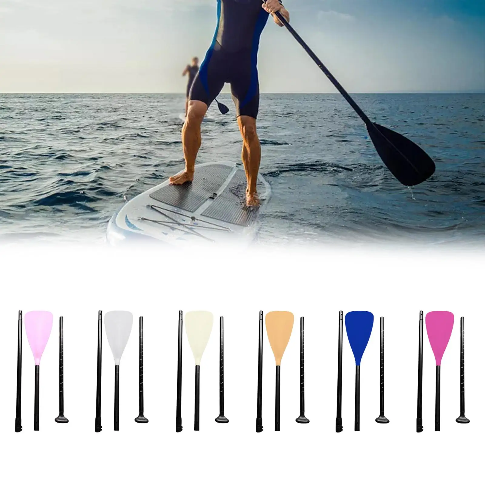 Весло для гребли каноэ телескопическое легкое съемное весло