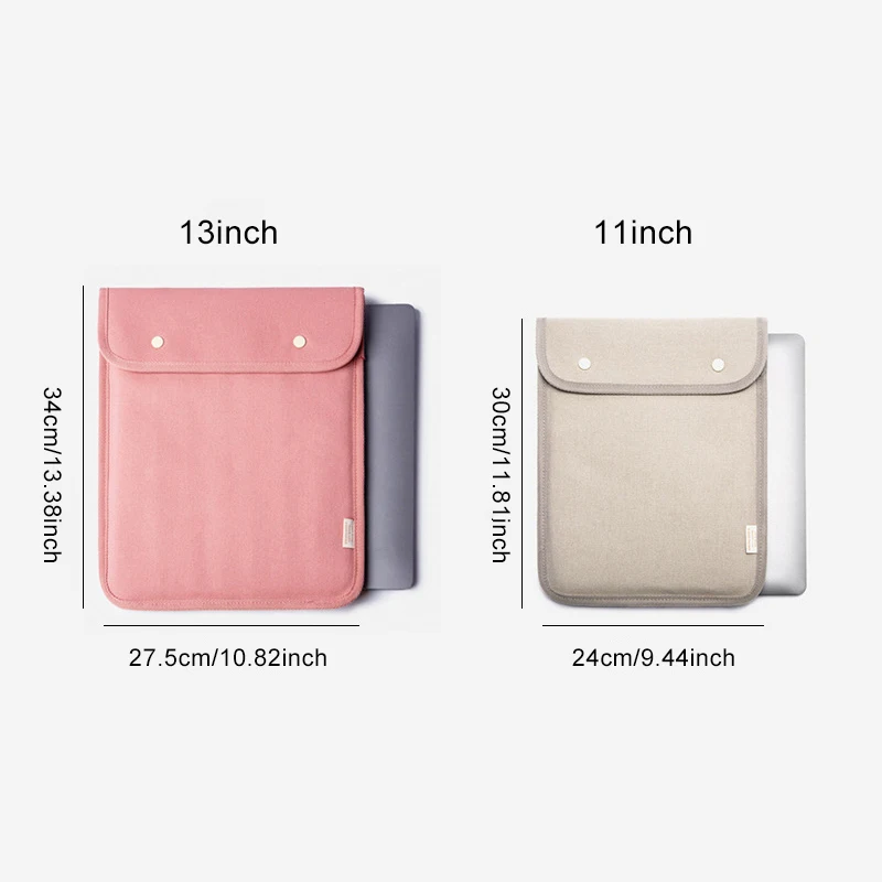 Portable Tablet Sleeve Bag Ipad Pro 11/12.9/13 Canvas Case Cover Xiaomi Huawei Samsung Case Liner Sleeve Tablet Notebook Pouch