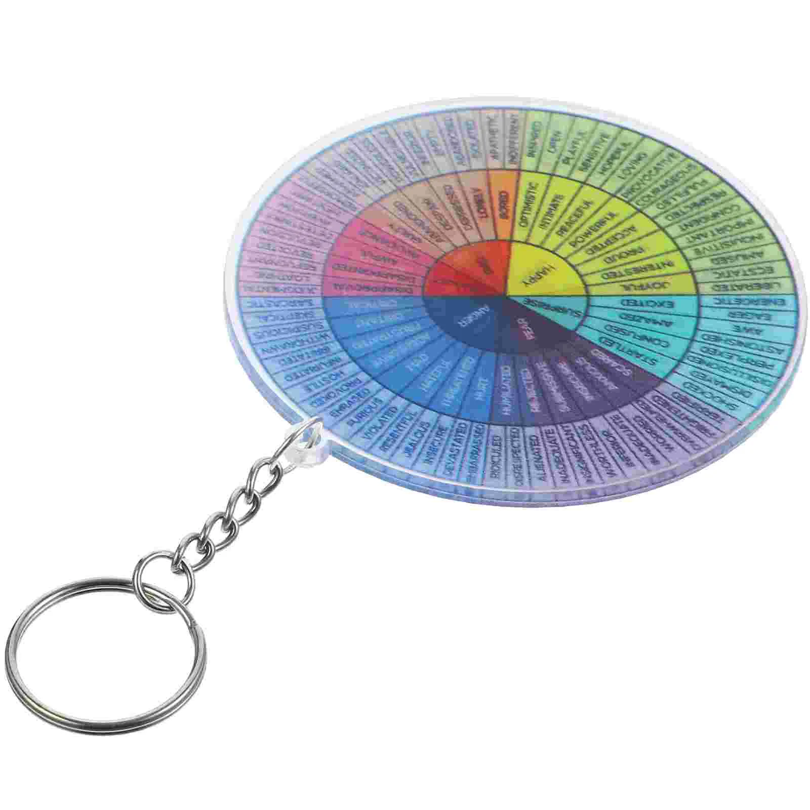 

Feeling Wheel Pendant Hanging Key Ring Emotions Keychain Decor Portable Craft Pendants
